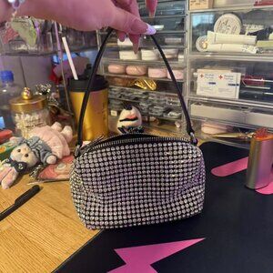 Alexander Wang HEIRESS POUCH IN CRYSTAL MESH